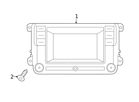 Navigation System Components for 2017 Volkswagen CC #0