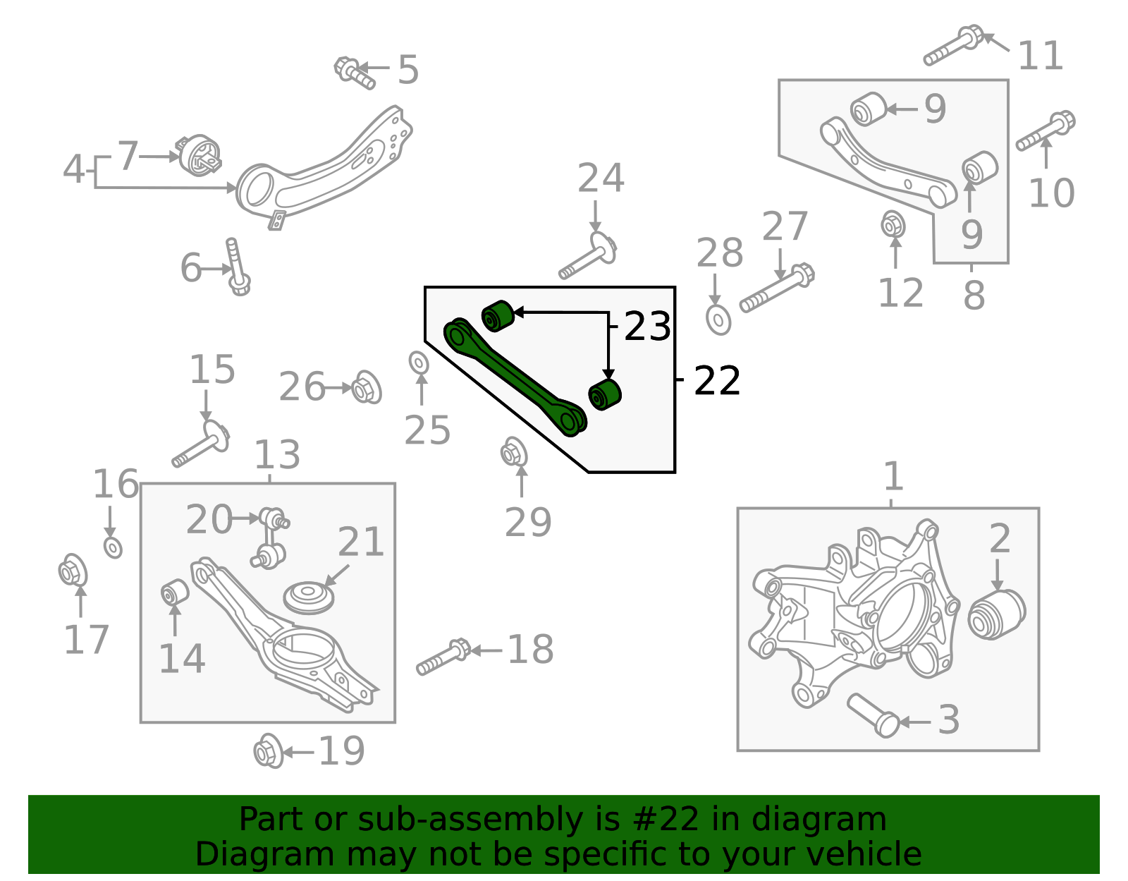 2022-2025 Kia Carnival Lateral Arm 55250-R0000 | QuirkParts