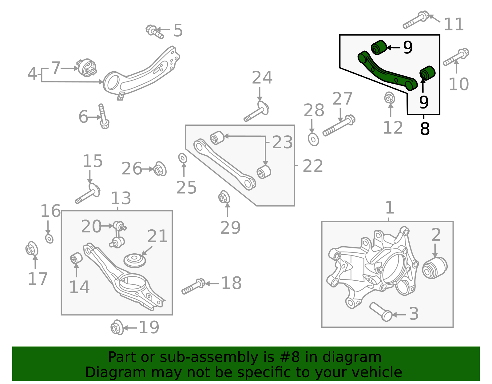 2022-2025 Kia Carnival Upper Control Arm 55121-R0000 | TascaParts.com