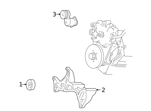 Belts & Pulleys for 1995 Dodge B3500 #0
