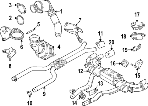 Exhaust Components for 2025 BMW X6 #0