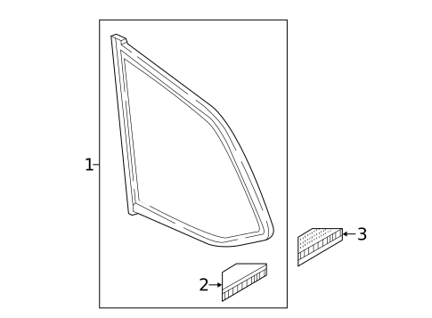 Glass & Hardware for 2019 Mazda CX-9 #0