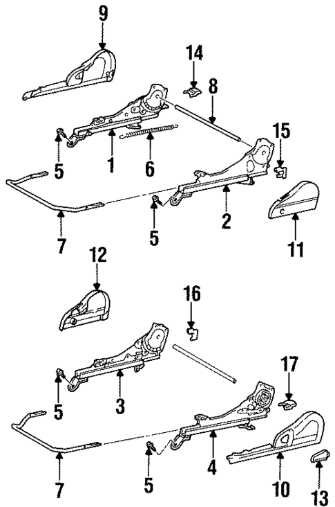Tracks & Components for 1996 Toyota Paseo #0