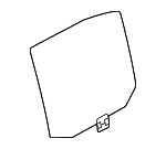 51357197913 - Body: Movable Glass for BMW: 535i GT, 535i GT xDrive, 550i GT, 550i GT xDrive Image