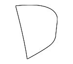 51357197885 - Body: Fixed Glass for BMW: 535i GT, 535i GT xDrive, 550i GT, 550i GT xDrive Image