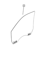 68361318AC - Glass: Front Door Glass, Right for Mopar Image