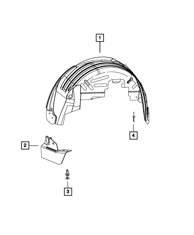 5178448AD - Body Sheet Metal Except Doors: Deflector Panel, Right for Mopar Image