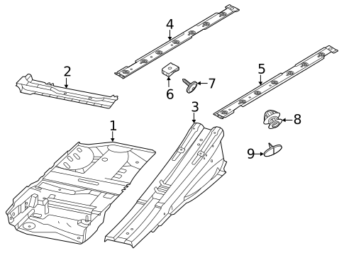 Floor & Rails for 2023 Porsche Taycan #0