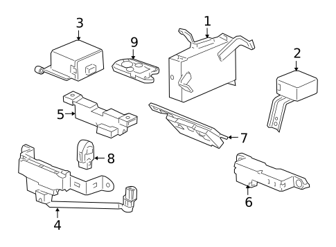 Keyless Entry Components for 2009 Acura RL #0