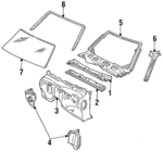 15966455 - Body: Cowl Vent Panel for Chevrolet: S10, S10 Blazer | GMC: Jimmy, Jimmy S15, S15, Sonoma, Syclone, Typhoon | Oldsmobile: Bravada Image