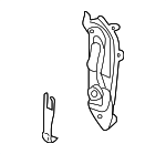 17117534907 - Cooling System: Mount Plate for BMW: 528i, 528i xDrive, 535i, 535i xDrive, 550i, 650i Image