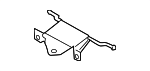 8649872 - Exhaust: Converter &amp; Pipe Bracket for Volvo Image