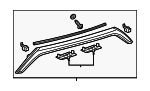 7680106A61 - Body: License Molding for Toyota: Camry Image