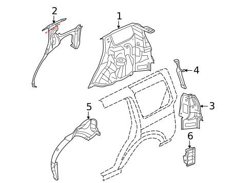 Inner Components for 2009 Land Rover LR2 #1