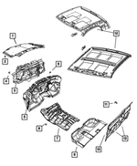 68370296AA - Interior Trim: Dash Panel Insulation for Mopar Image