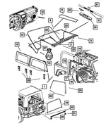 68003645AD - Body Sheet Metal Except Doors: Foam Tape Kit for Mopar Image