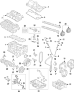 1298596 - Engine: Engine Camshaft Follower for Volvo: C30, C70, S40, S60, S60 Cross Country, S70, S80, S90, V40, V50, V60, V60 Cross Country, V70, V90, V90 Cross Country, XC40, XC60, XC70, XC90 Image