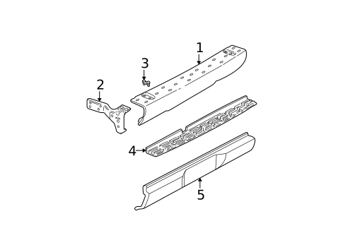 Bumper & Components - Rear for 1996 Chevrolet S10 #1