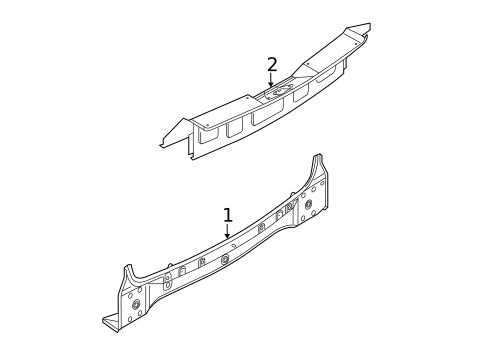 Rear Body for 2013 Porsche Cayenne #0