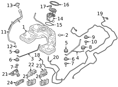 Fuel System Components for 2025 BMW X5 #0