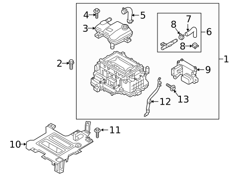 Inverter Cooling Components for 2022 Kia Niro #0