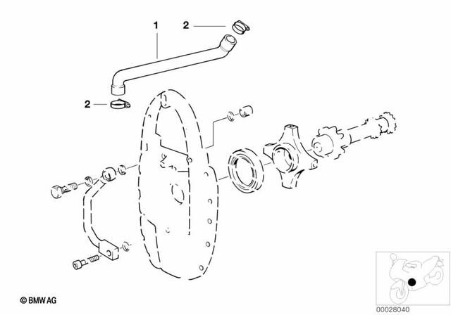 11151341813 - Engine: Vent Hose -  for BMW-Motorrad Image