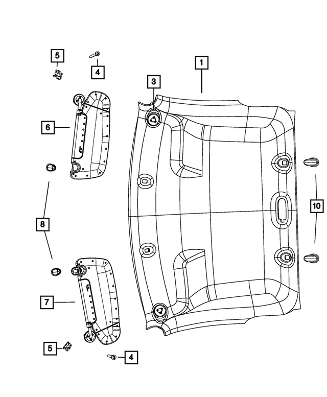 5UP08BD1AC - Interior Trim: Headliner for Mopar Image image