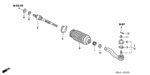 53434S04J51 - Chassis: CLIP, TIE ROD for Acura Image