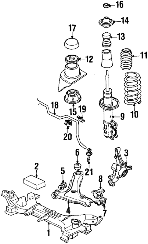 Suspension Components for 1991 Volkswagen Passat #0