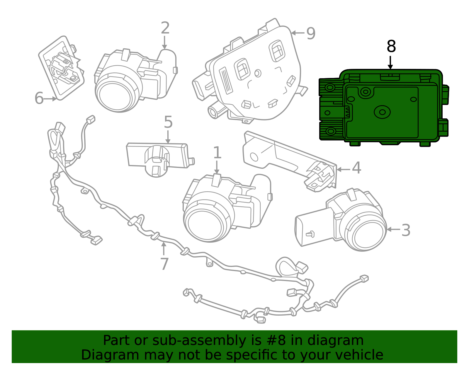 2025-2026 Volvo EX90 Radar Sensor 32350838 | OEM Parts Online