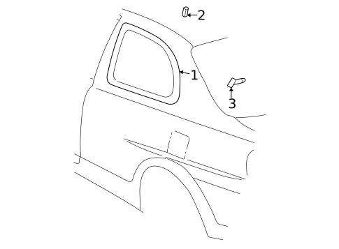 Glass & Hardware for 2003 Toyota Echo #0
