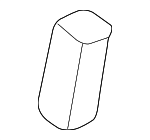 627850R010 - Body: Quarter Glass Spacer for Scion: iQ, xA, xB | Toyota: Celica, Echo, Paseo, RAV4, Sienna, Tercel, Venza, Yaris Image