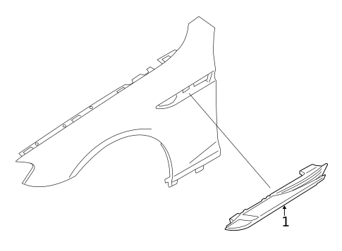 Exterior Trim - Fender for 2018 BMW 650i xDrive #0