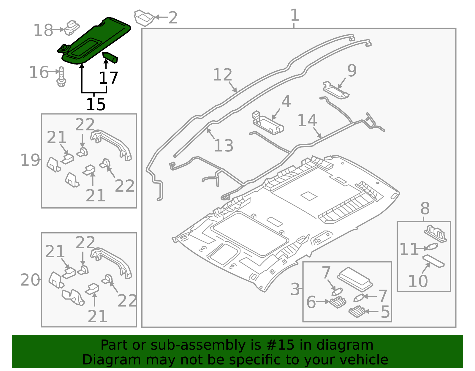 2018-2023 Mazda CX-9 Sun-Visor TK54-69-270-06 | OEM Parts Online