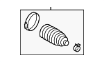 4553509500 - Steering: Boot Kit for Toyota Image