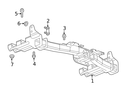 Trailer Hitch Components for 2019 Chevrolet Silverado 1500 LD #2