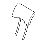 31263808 - Body: Headrest for Volvo: V60, V60 Cross Country, V70, XC60, XC70 Image