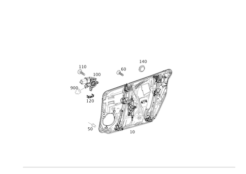 Window Regulator for 2017 Mercedes-Benz GLA250 #0