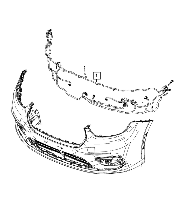 68682678AA - : Front Fascia Wiring for Mopar Image