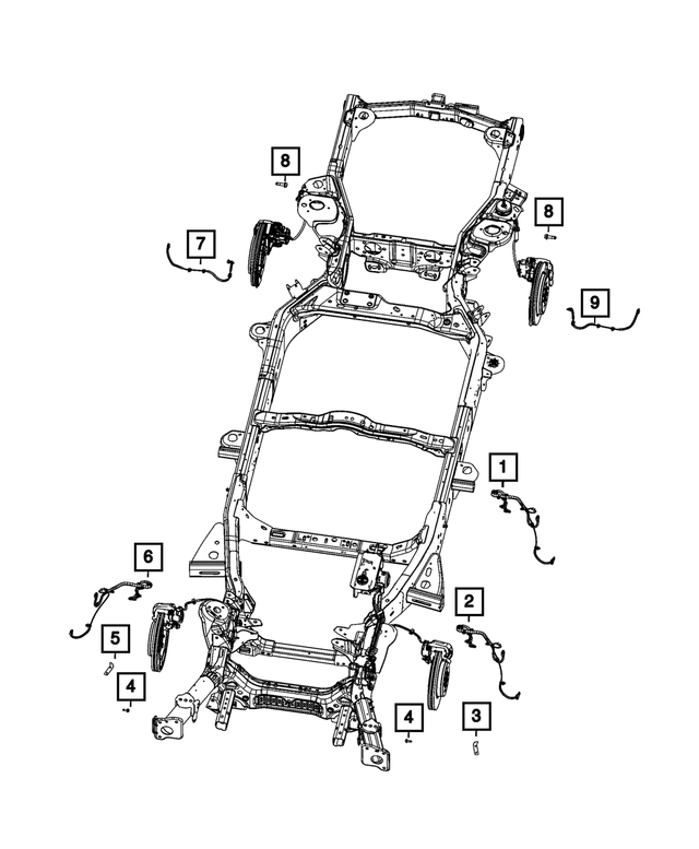 « 68424418AD – Electrical : Vitesse De Roue Capteur, Côtés Droit &amp; Gauche pour Mopar Image »