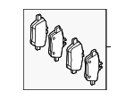 0074209020 - : Rear Pads for Mercedes-Benz Image