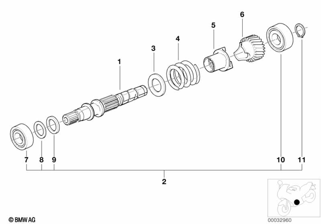 23211340794 - Manual Transmission: Washer - 28X44X3 for BMW-Motorrad Image