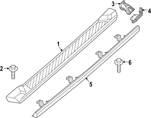Exterior Trim - Cab for 2022 Jeep Gladiator #0