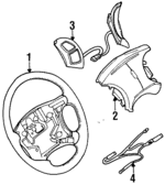 12537670 - Steering: Steering Wheel for Oldsmobile: 88, 98, Cutlass Supreme, LSS, Regency, Silhouette Image