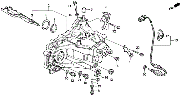 MT Transmission Housing (VTEC) for 1995 Honda Civic del Sol #0