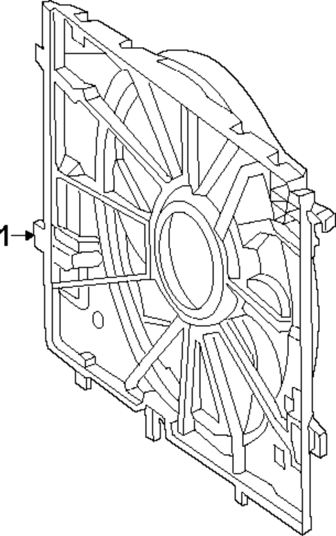 Cooling Fan for 2024 Mercedes-Benz EQE SUV AMG&reg; #0