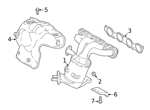 Exhaust Manifold for 2022 Kia Niro #0