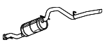 84021299 - : Exhaust Muffler with Exhaust Pipe for GM Image