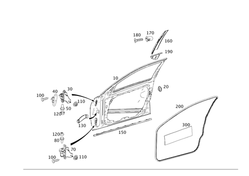 Driver Door for 2014 Mercedes-Benz C350 #0