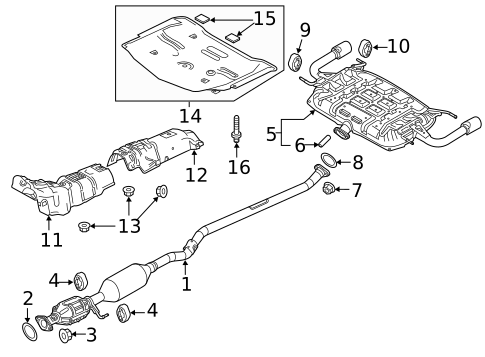 Exhaust Components for 2016 Mazda 6 #0
